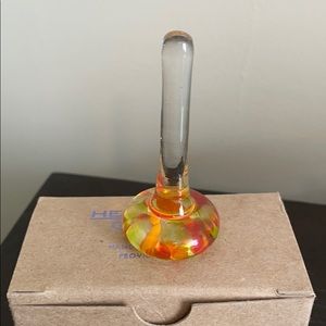 NIB glass ring holder